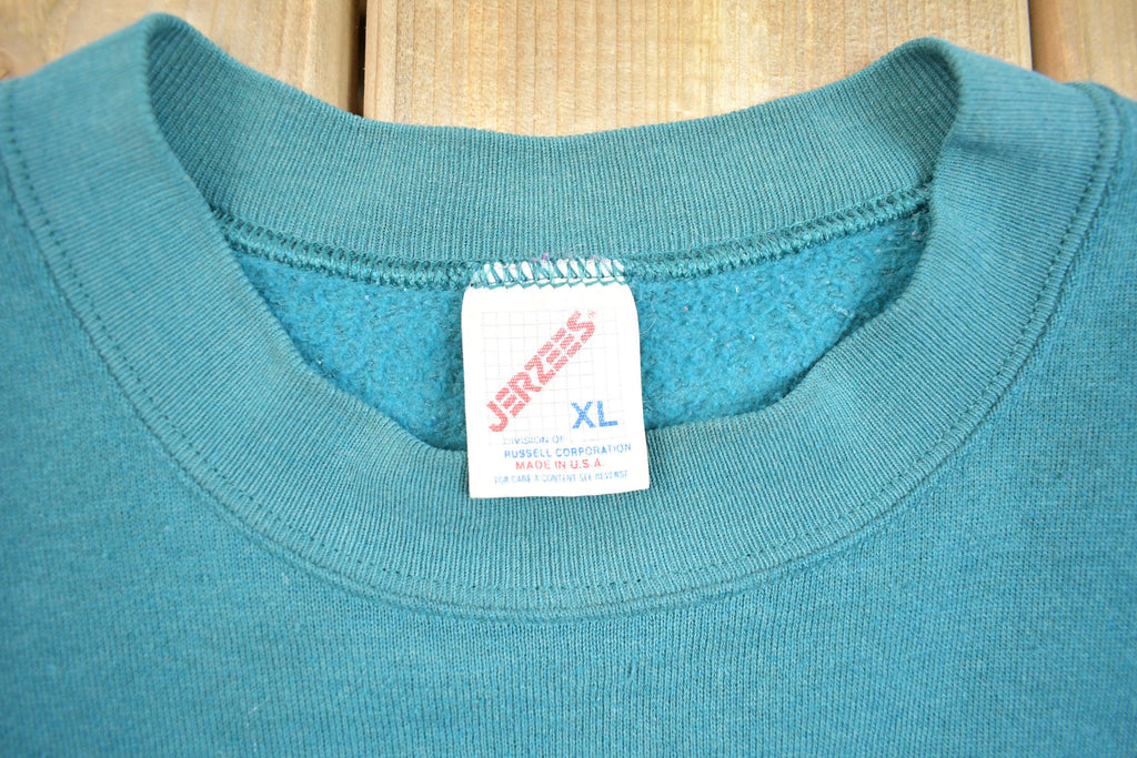 Vintage 1990s Blank Jerzees Crewneck Sweatshirt Made In USA