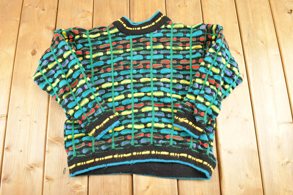 Vintage 1990s Coogi Australia Wool Knit Crewneck Sweater Women's M /