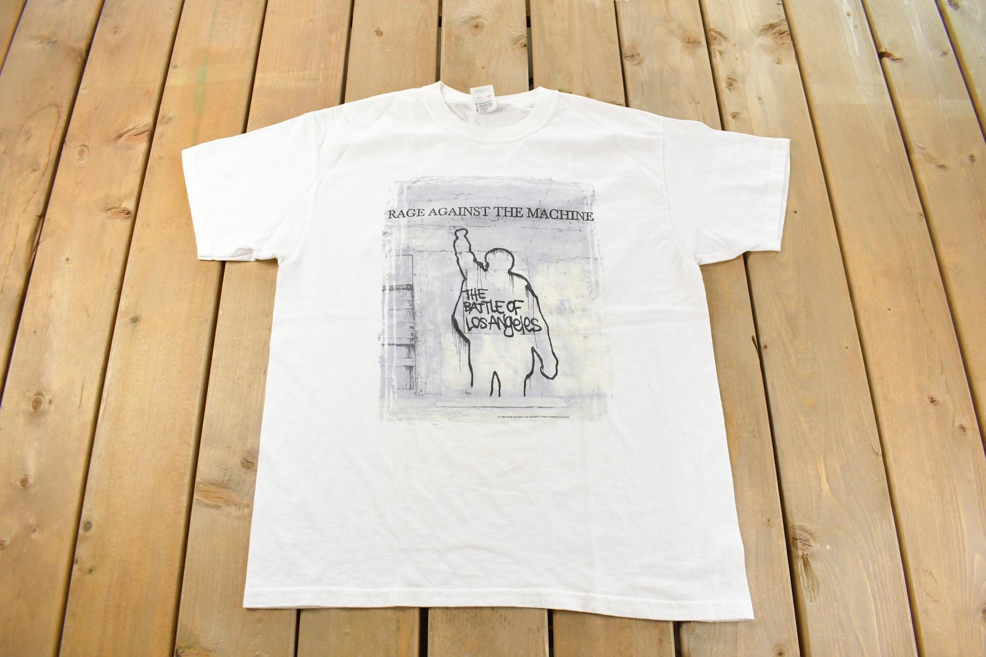 Vintage 1999 Rage Against The Machine The Battle Of Los Angeles Band T-Shirt Men's XL