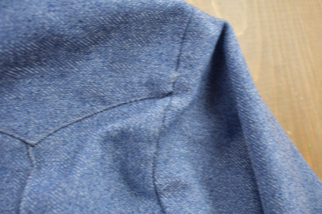 Vintage 1990s Fenton Western Style Denim Snap Button Shirt