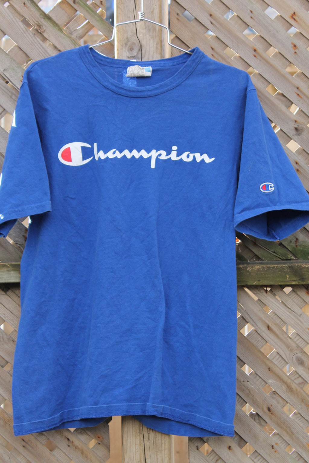 Vintage 1990s Champion Logo Graphic T Shirt