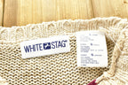 Vintage 1990s White Stag 3D Holiday Knitted Patchwork Ladies Sweater