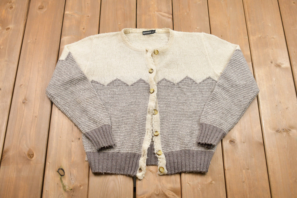 Vintage 1990s Maurizo Button Up Cardigan Sweater