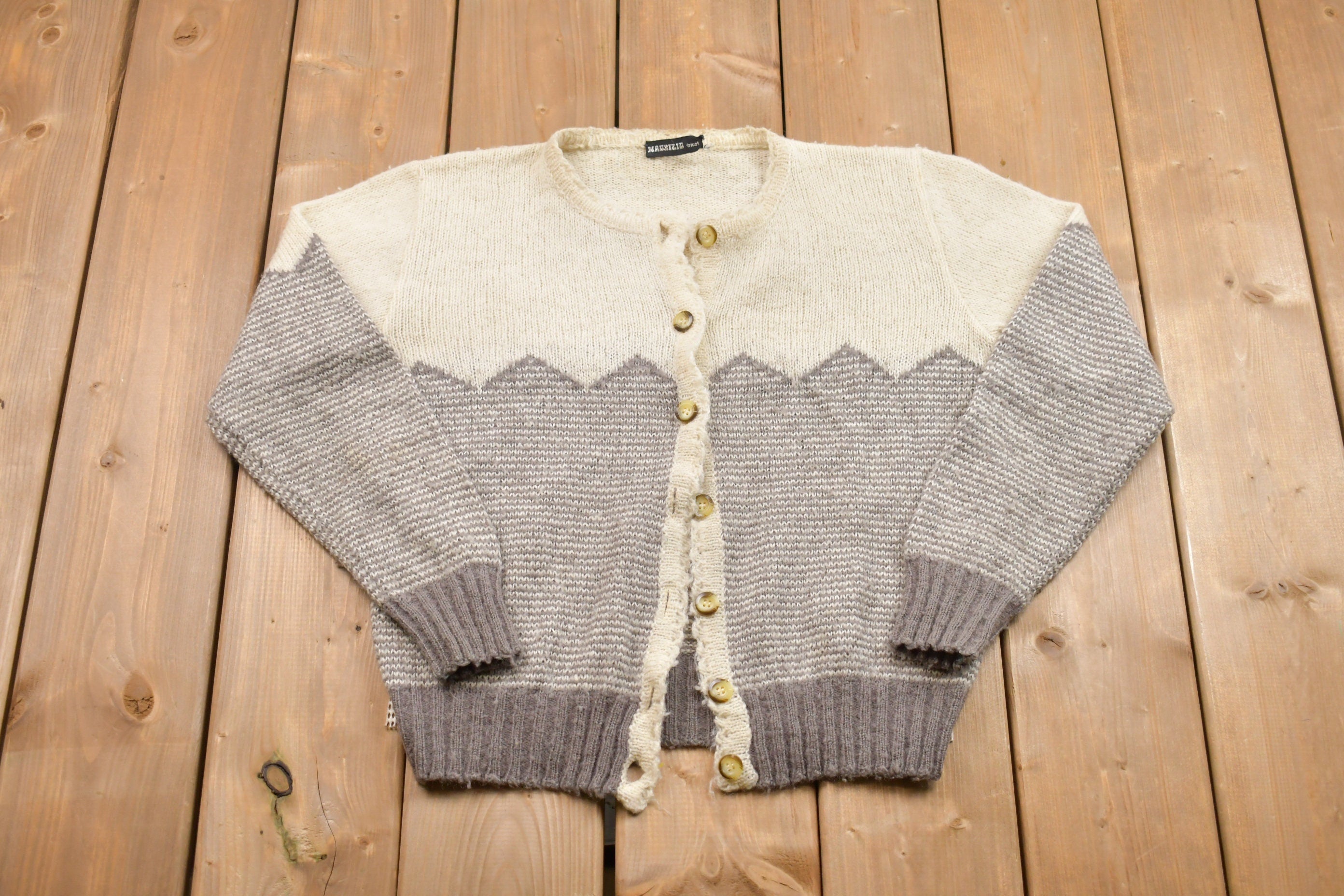 Vintage 1990s Maurizo Button Up Cardigan Sweater