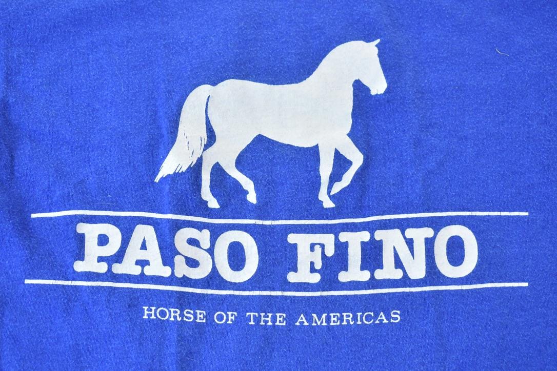 Vintage 1990s Paso Fino Horse of the Americas Single Stitch Graphic T-Shirt