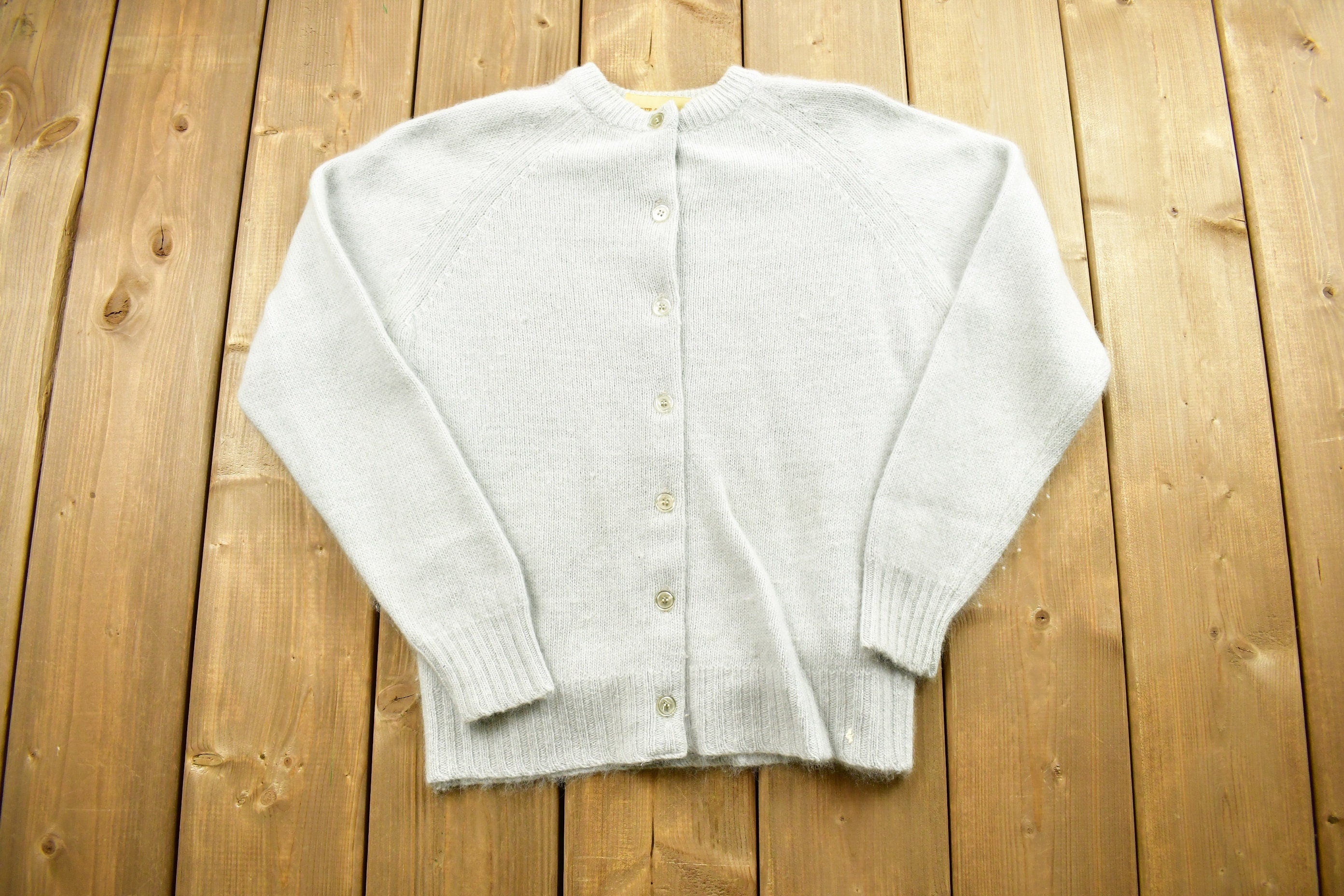 Vintage 1980s Koret Of California Knit Cardigan Sweater