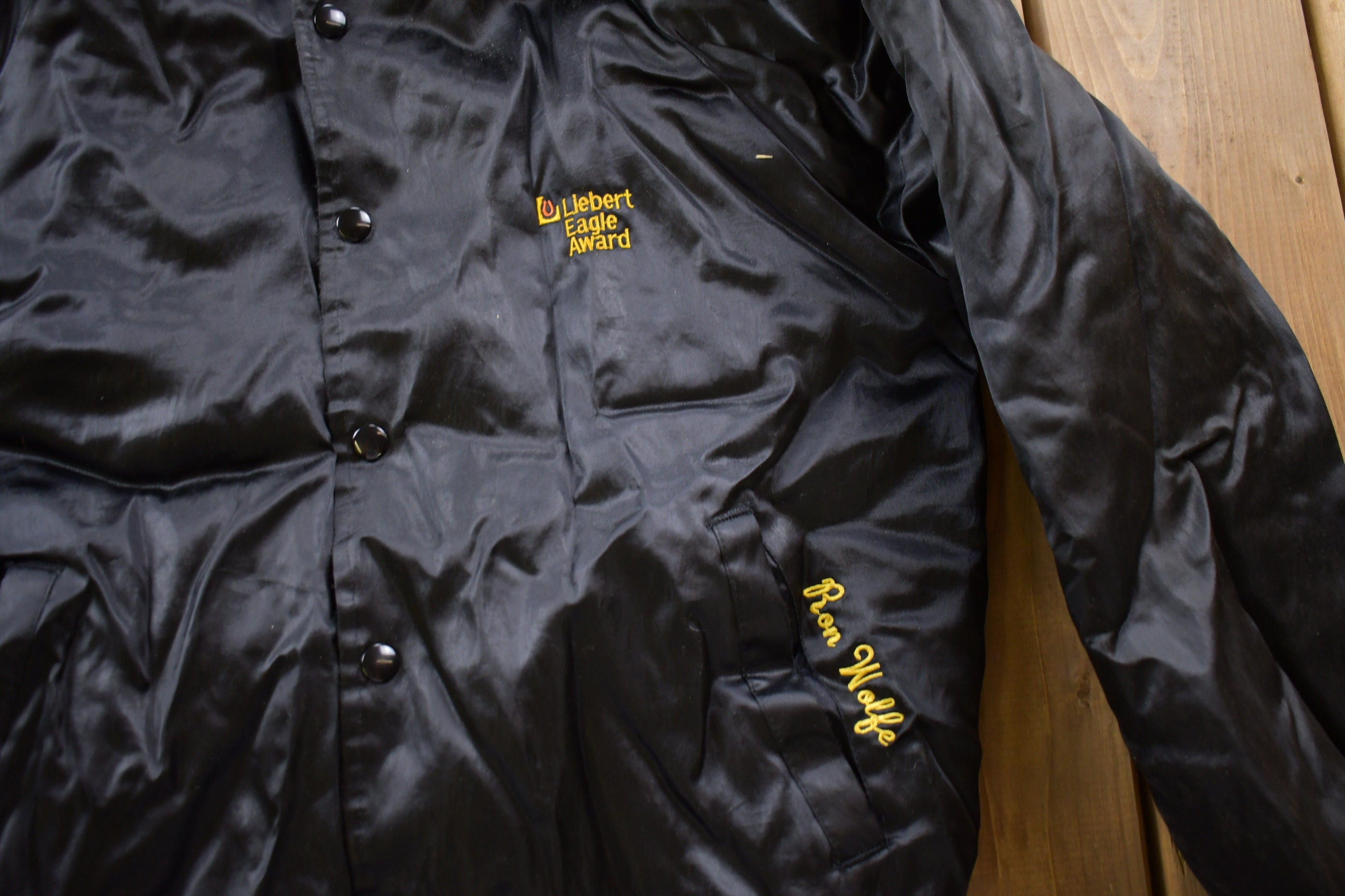 Vintage 1990s Hartwell Satin Bomber Jacket