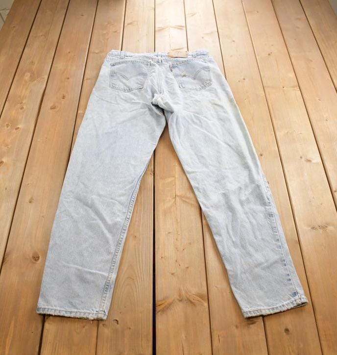 Vintage 1990s Levi's 550 Orange Tab Jeans Size 36x34