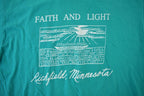 Vintage 1990s Faith and Light Richfield Minnesota Christian Religious T-Shirt