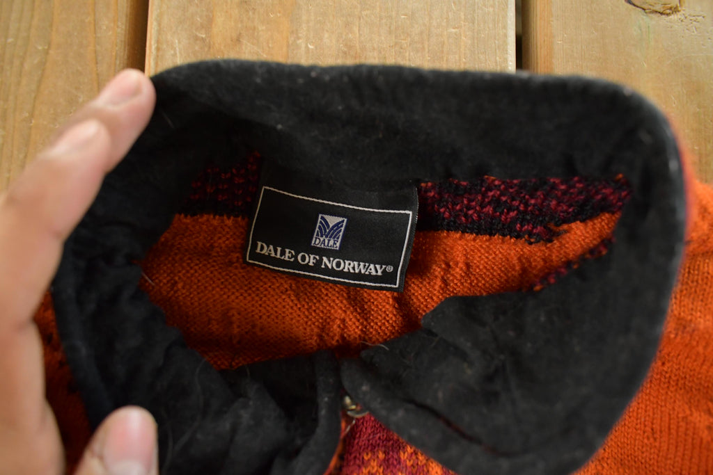 Vintage 1990s Dale Of Norway Wool Knit Abstract Pattern Sweater Women's M