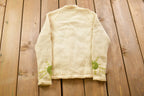 Vintage 1960s Fully Fashioned Floral Graphic Cardigan Sweater