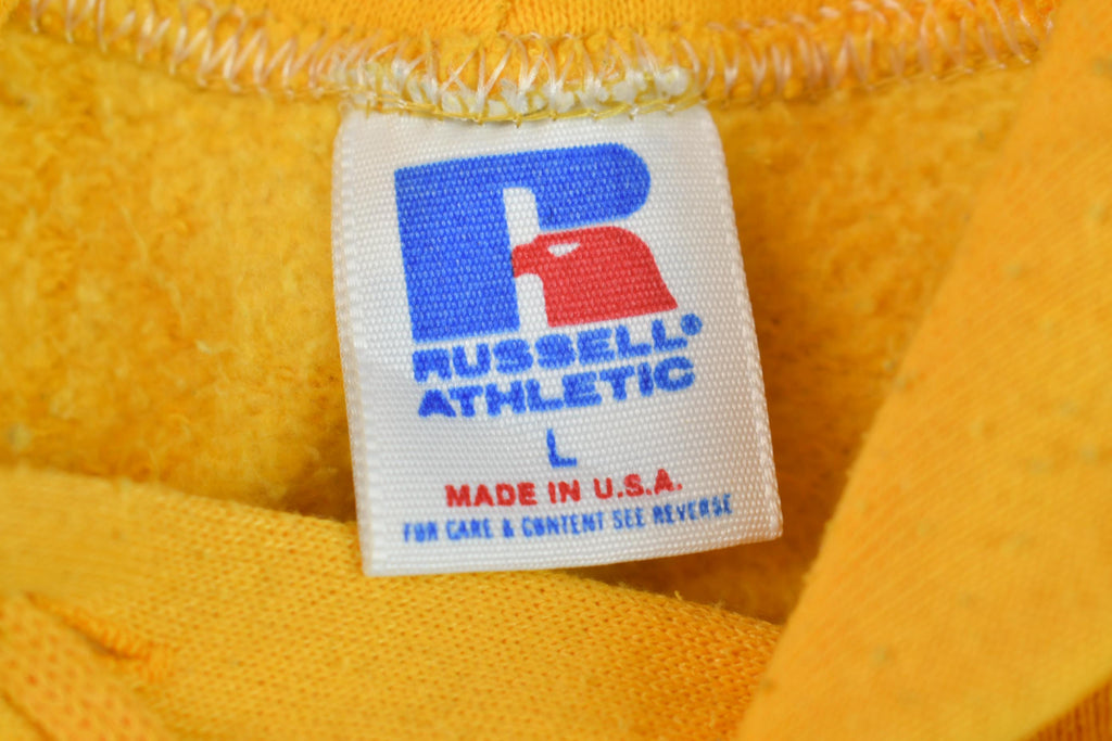 Vintage 1990s Russel Athletic Yellow Hoodie