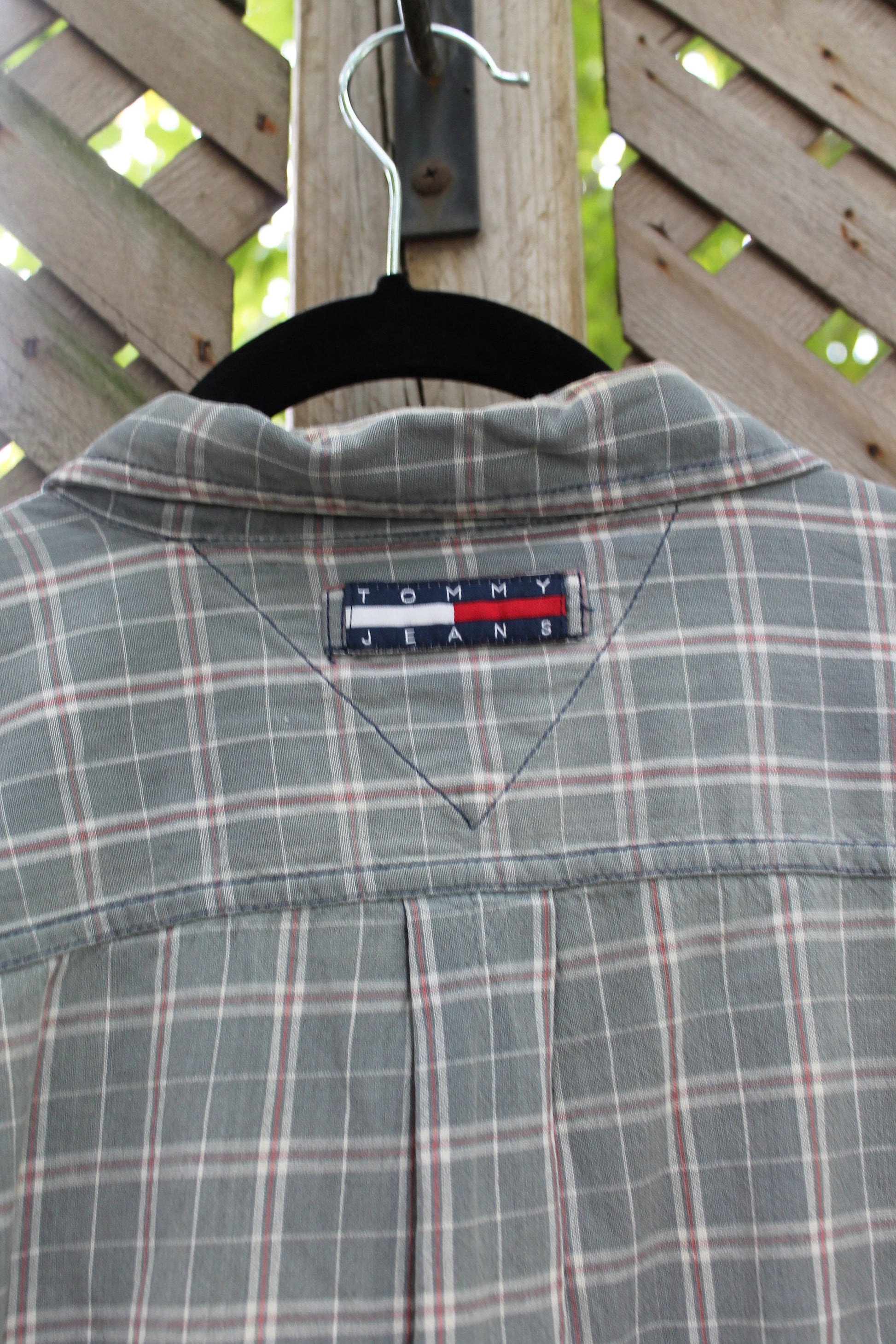 Vintage 1990S Tommy Hilfiger Tommy Jeans Button Up Plaid Shirt