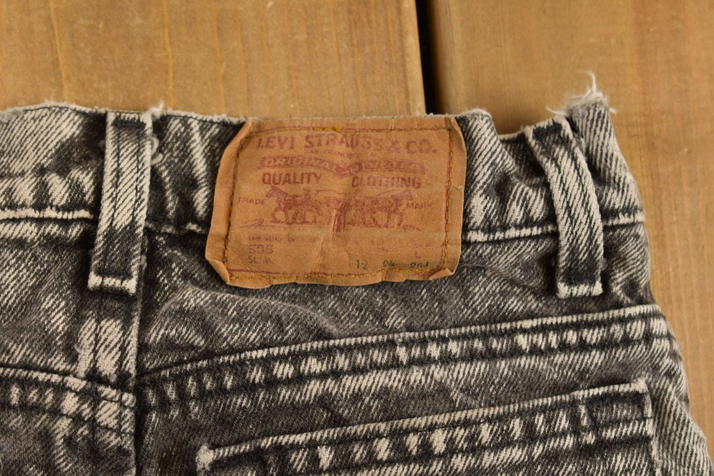 Vintage 1990s Youth Levi's 505 Acid Wash Red Tab Jeans Size 23 x 25.5