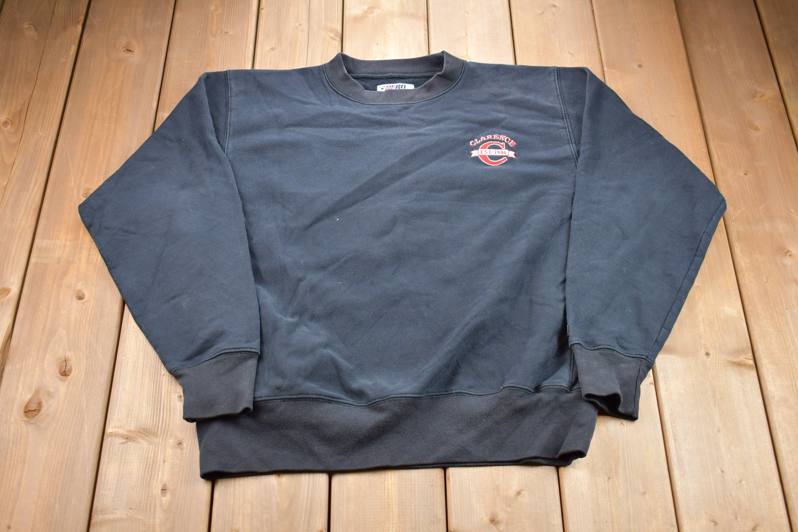 Vintage 1990s Clarence Embroidered Crewneck Sweatshirt