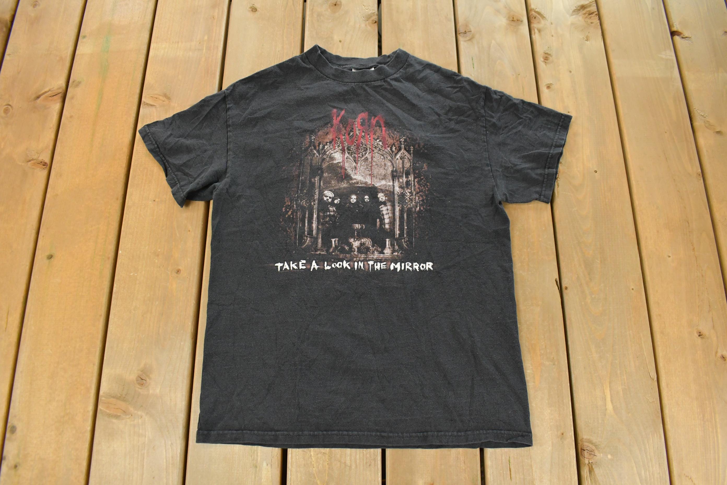 Vintage 2003 Korn Take a Look in the Mirror Graphic Band T-Shirt Men's M