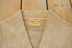 Vintage 1950s Lamb Knit Wool Knit Cardigan Sweater Men's Small