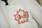 Vintage 1977 A&S Raiders Leather Varsity Jacket Made In Canada Size 44