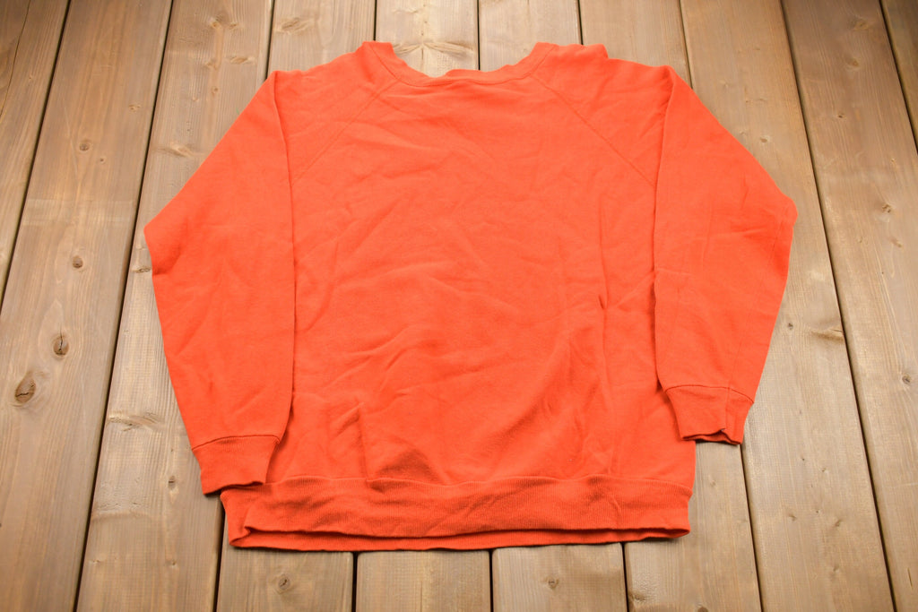 Vintage 1980s Raglan Sleeve Blank Crewneck Sweatshirt