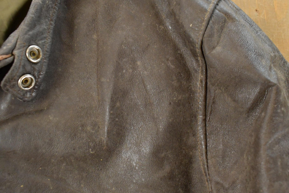 Vintage 1970s AMF Harley Davidson Leather Cafe Racer Jacket Men's Large