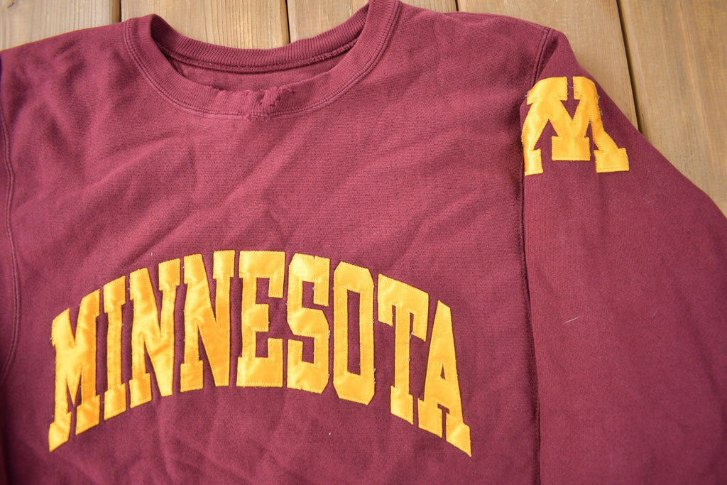 Vintage Y2K University of Minnesota Collegiate Champion Reverse Weave Crewneck