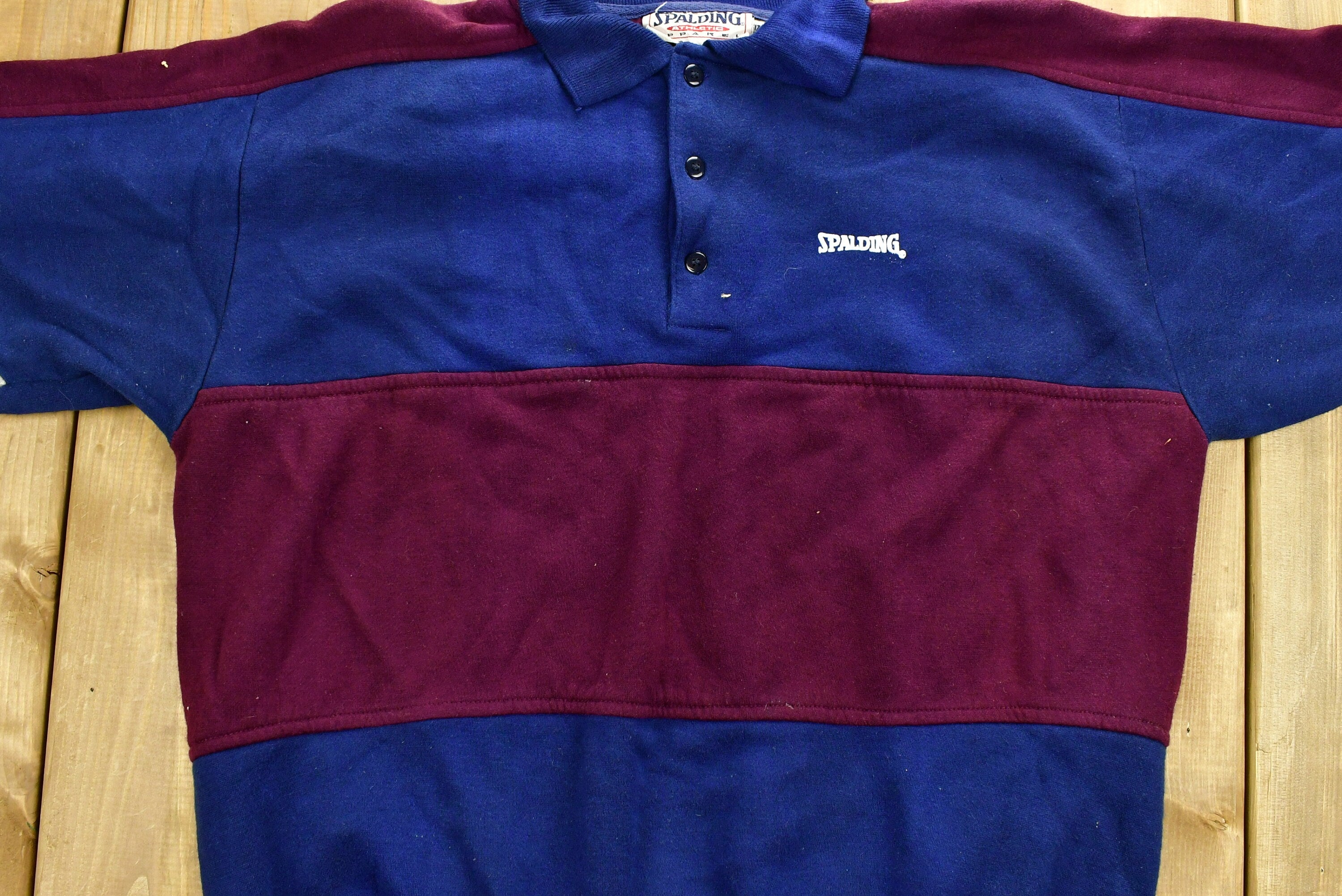 Vintage 1990's Spalding Sportswear Striped Sweatshirt