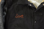 Vintage 1970s Collegiate Wool Leather Varsity Jacket Men's Medium