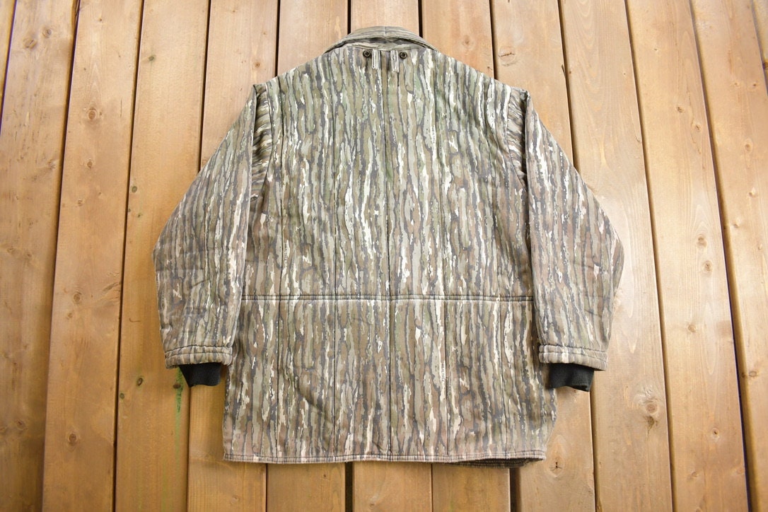 Vintage 1990s SaftBak Camo Hunting Jacket Real Tree Outdoorsman