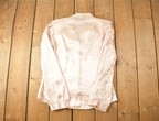 Vintage 1990s Daniela Women's Silk Blank Button Up Shirt