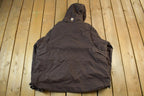 Vintage 2000s Carhartt Hooded Sherpa Lined Jacket Women's 2XL