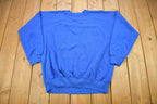 Vintage 1990s Flower Theme Cute Raglan Crewneck Sweater