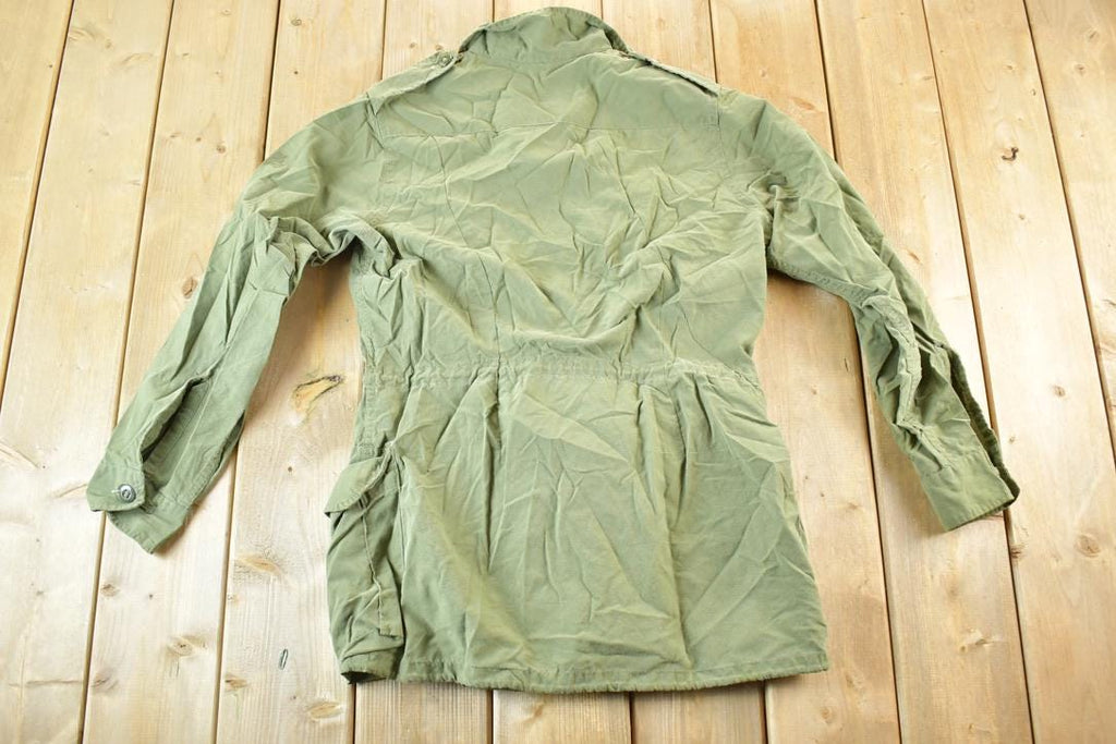 Vintage 1980s Military Button Up Shirt Mens M