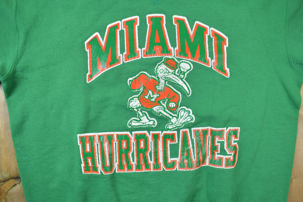 Vintage 1990s University of Miami Hurricanes Collegiate Crewneck