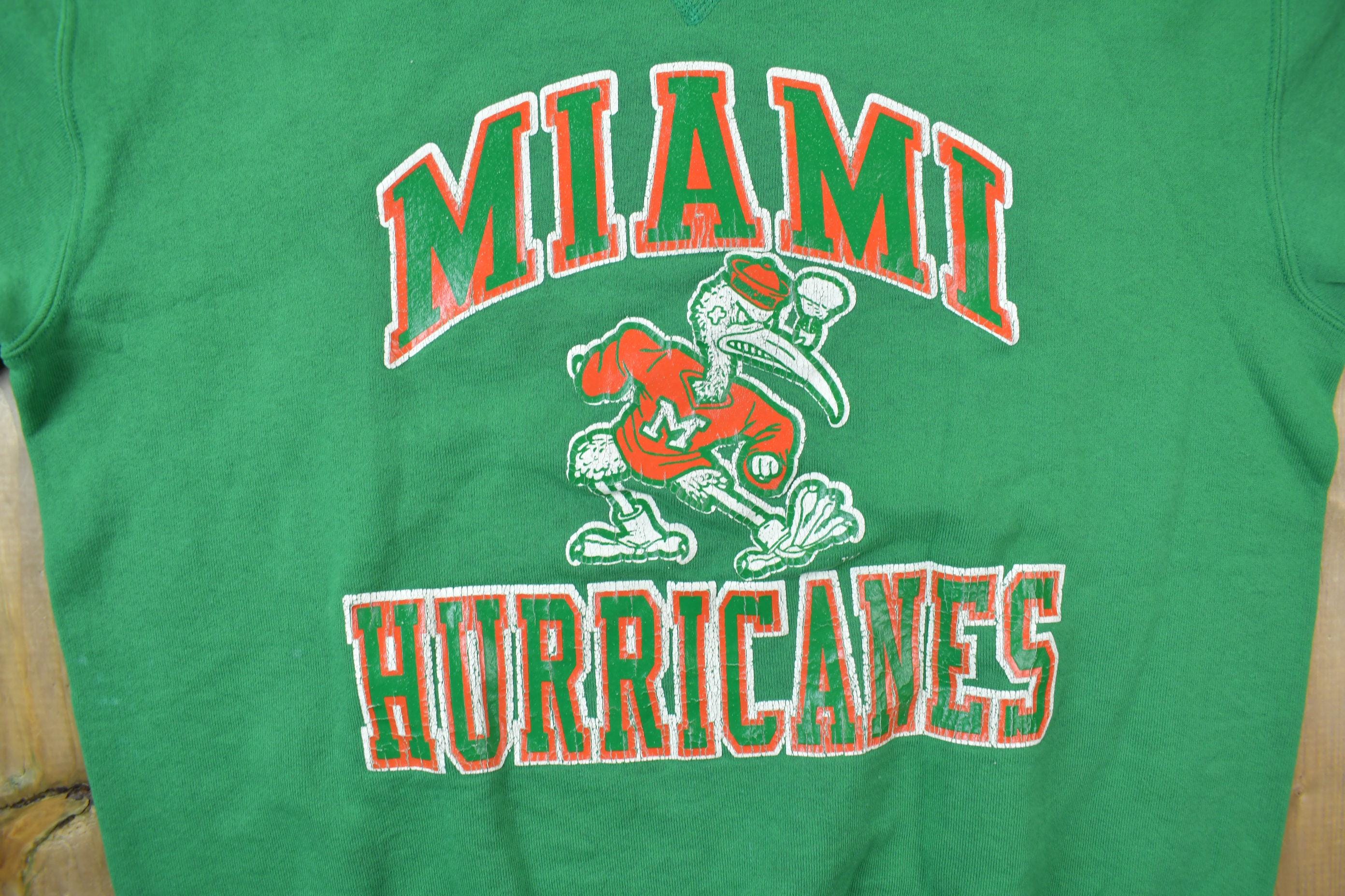 Vintage 1990s University of Miami Hurricanes Collegiate Crewneck