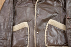 Vintage 1980s Phase III Leather Fur Lined Jacket