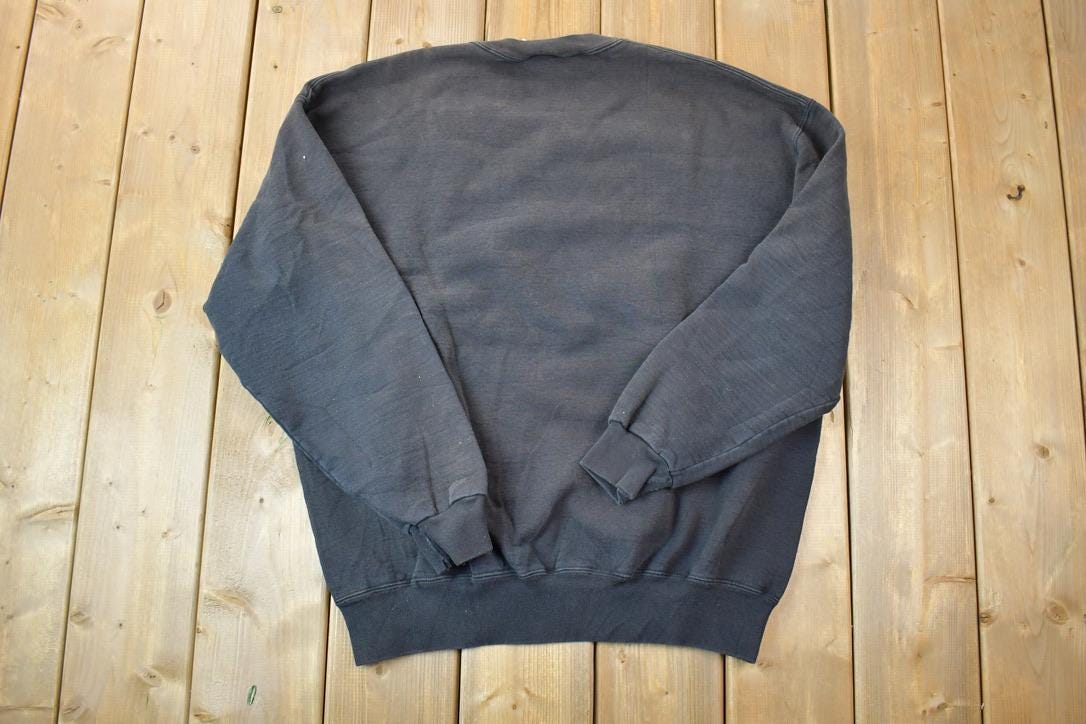 Vintage 1990s Bank Black JerzeesCrewneck Sweatshirt