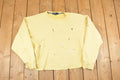 Vintage 1990s Polo By Ralph Lauren Distressed Painters Crewneck Sweatshirt Women's Cropped XL