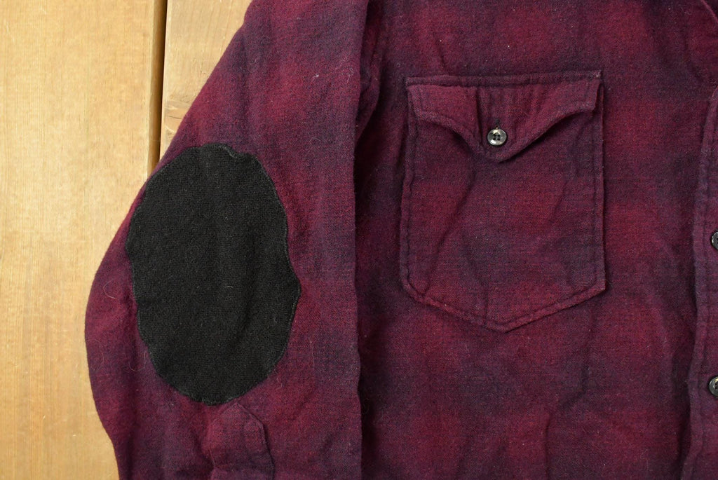 Vintage 1960s Pendleton Wool Flannel Trail Shirt Men's Large /