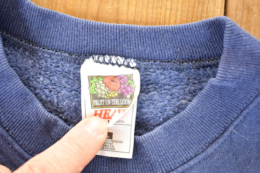 Vintage 1990s Norway Embroidered Crewneck Sweatshirt Men's M