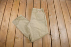 Vintage 1970s Rustlers Khaki Trousers Size 36 x 30