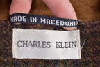 Vintage 1980s Charles Klein Herringbone Wool Blazer