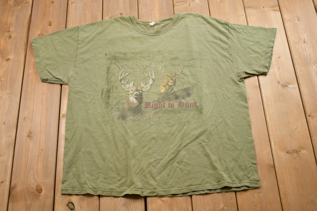 Vintage Right To Hunt Deer T-Shirt