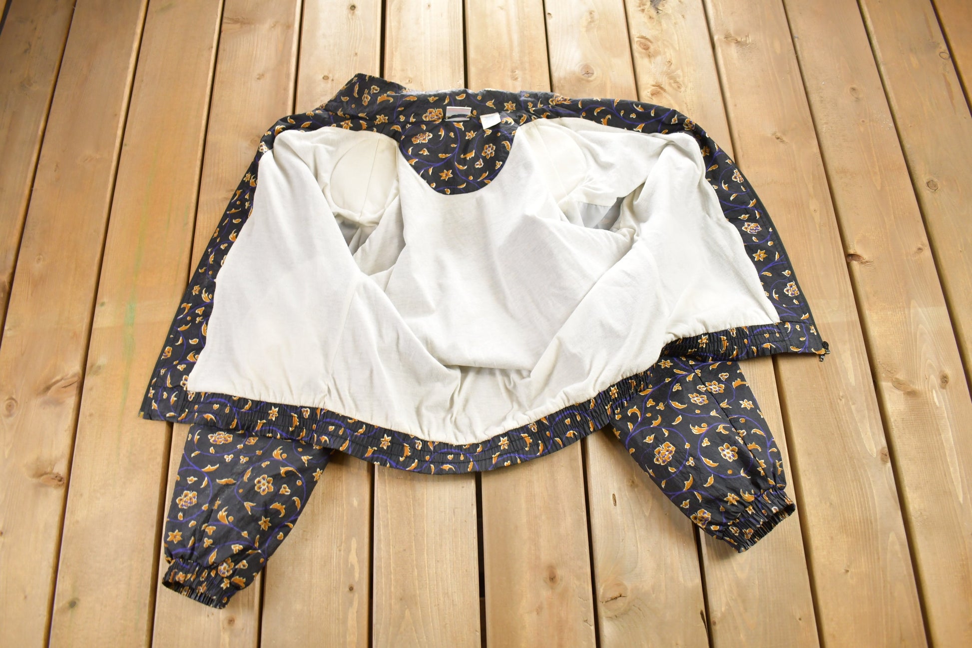 Vintage 1990s USA Olympic Abstract Pattern Windbreaker Jacket