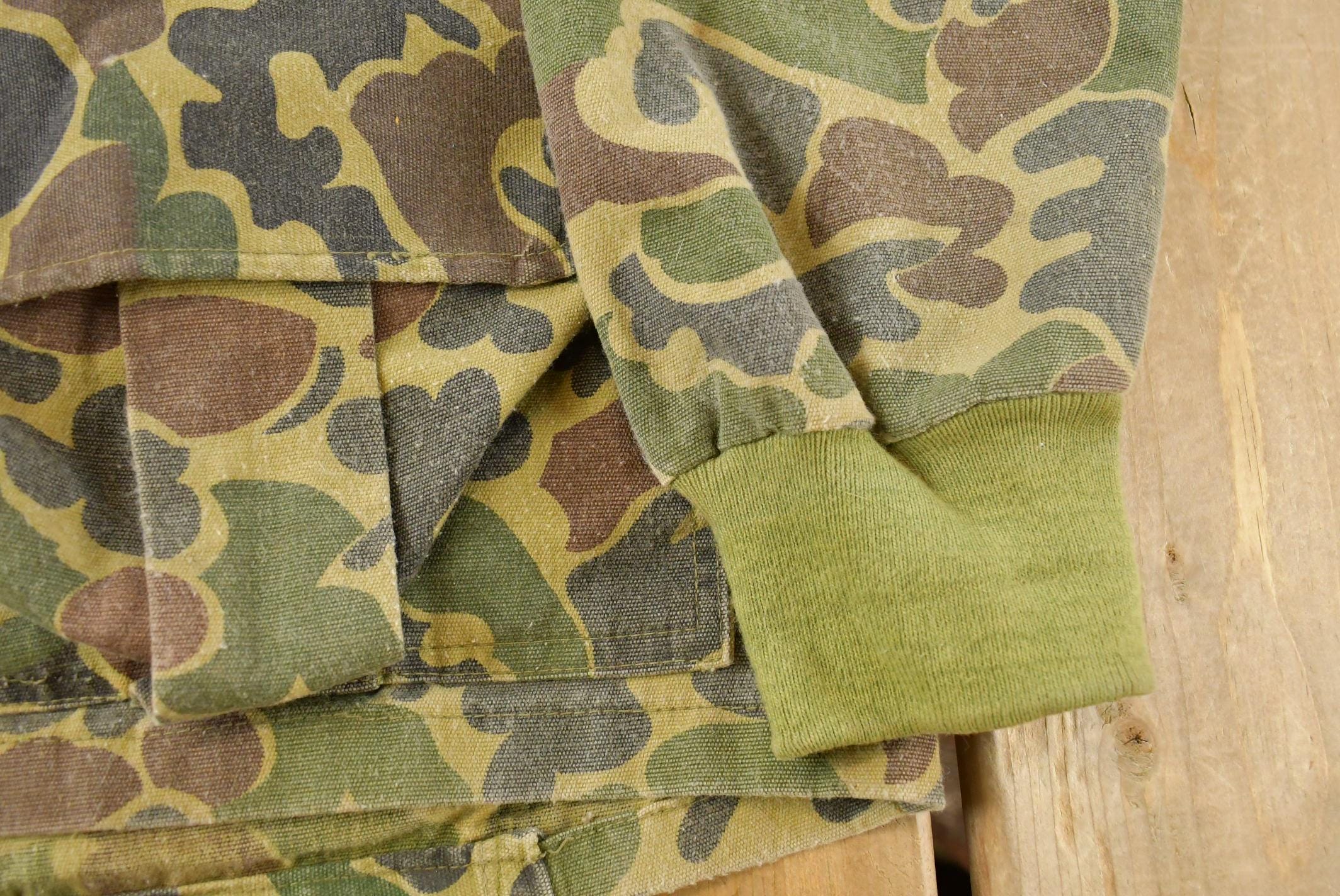 Vintage 1980s Duck Camo Hunting Jacket Men's Large /
