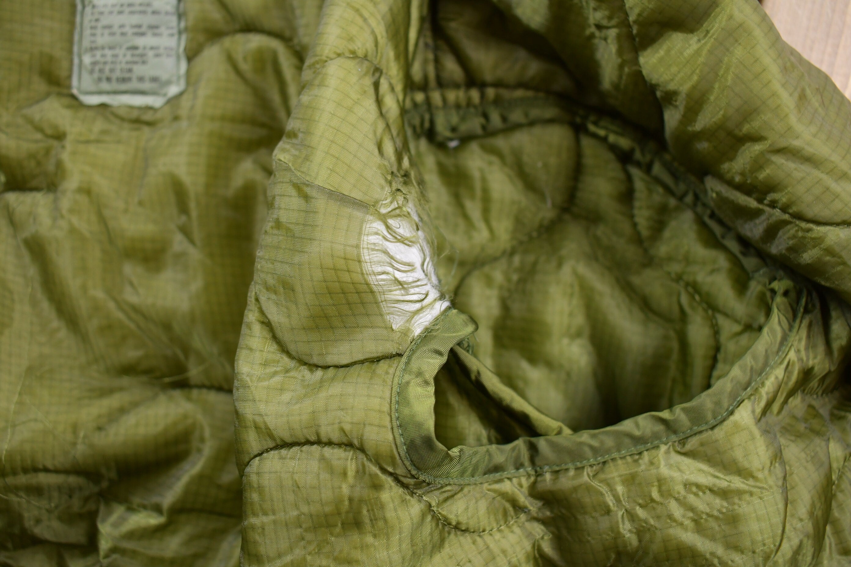 Vintage 1988 Military Jacket Lining