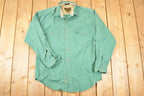 Vintage 1990s Eddie Bauer Button Up Shirt Men's M