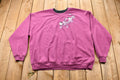 Vintage 1990s Embroidered Birds Crewneck