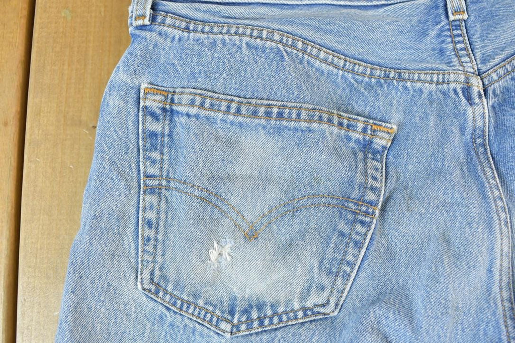 Vintage 1990s Levi Strauss 501 Red Tab Denim Jeans Size 34