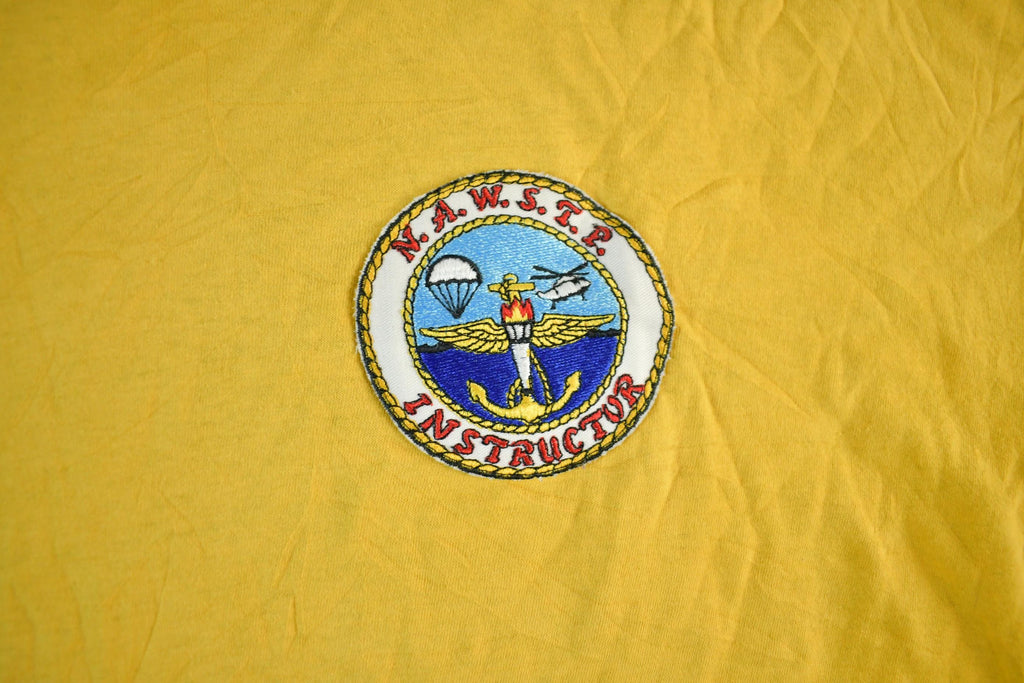 Vintage 1990s US Navy Naval Air Systems Rescue Reversible T Shirt Men's Large