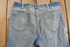 Vintage 1970s Distressed Flare Jeans Size 36 x 28